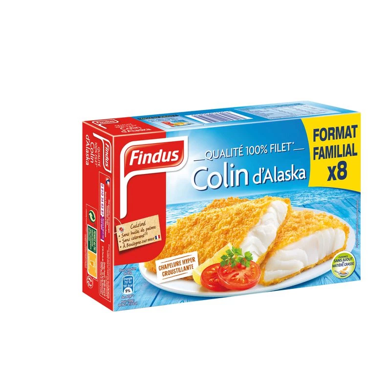 8 Filets Panes Colin Ff 680g