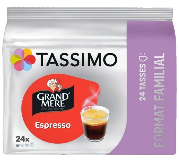 Café espresso grand' mère x24 dosettes 156g - TASSIMO
