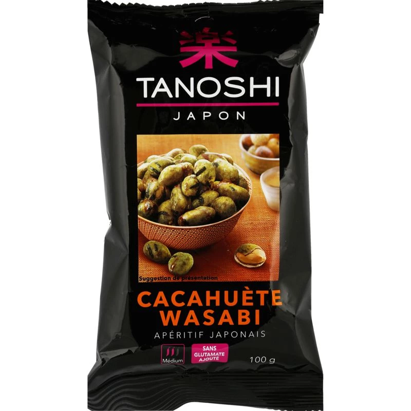Tanoshi Cacahuetes Wasabi 100g