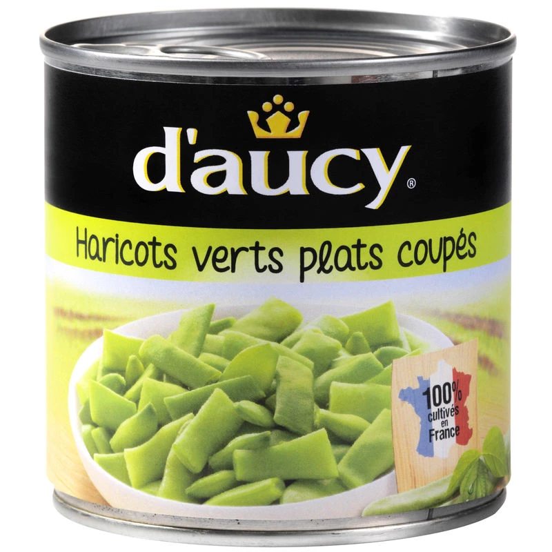 Haricots Verts Plats coupés 420g - DAUCY