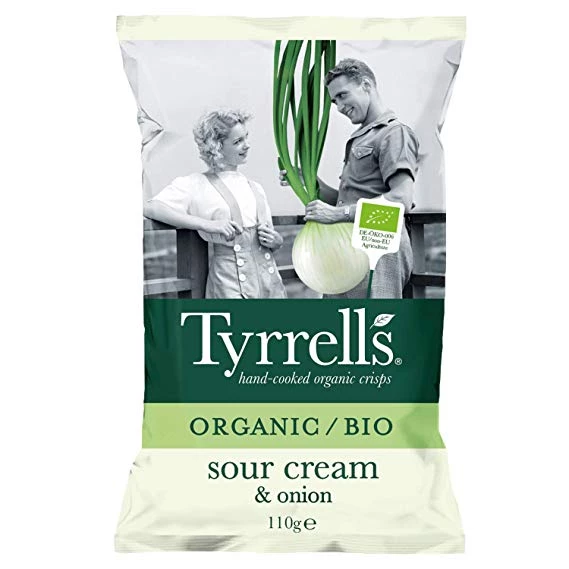 Chips Bio sour cream &  Onion 110g - TYRRELL'S