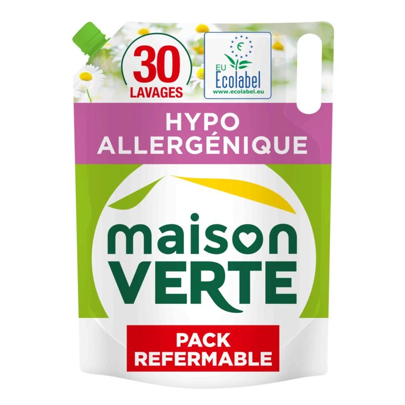 Ecolabel hypoallergenic detergent with essential oils 1.92l - MAISON VERTE