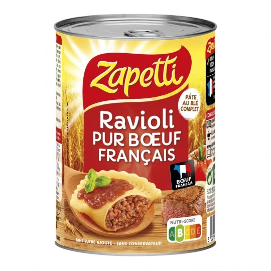 Ravioli Pur Boeuf Ble Complet