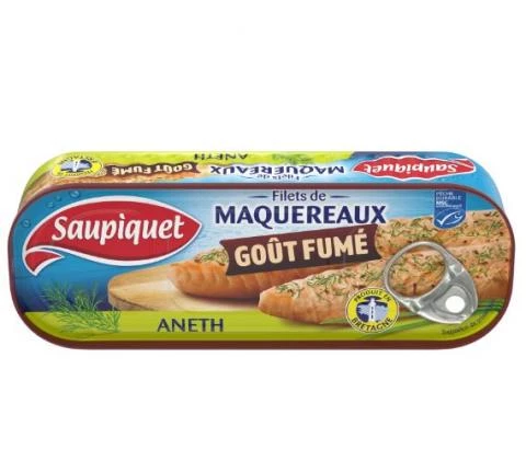 Filets de Maquereaux goût Fumé Aneth 120g - SAUPIQUET