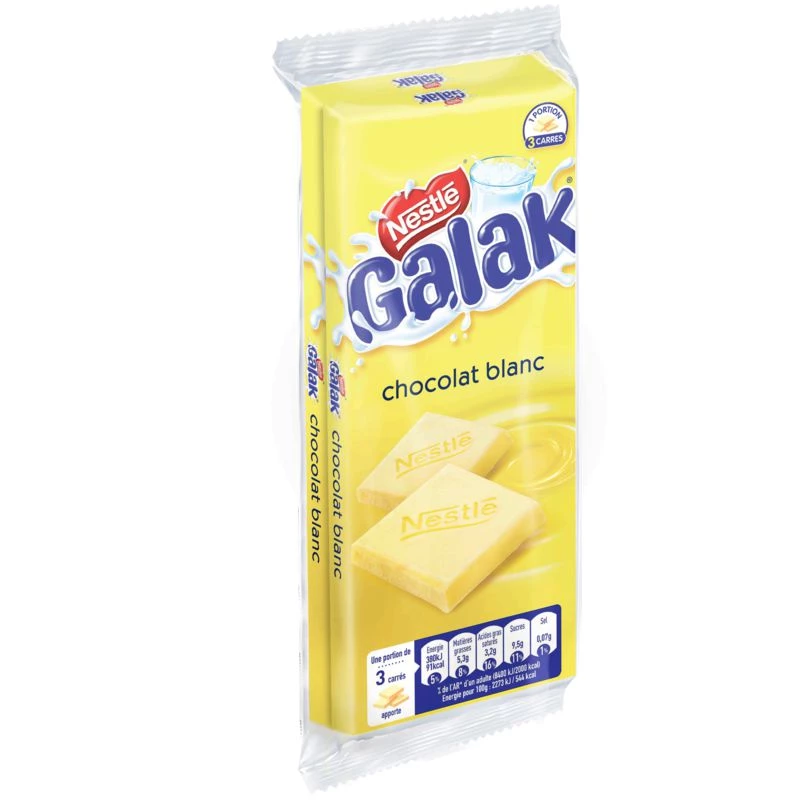Choc.blanc Galak Nestle 2x100g