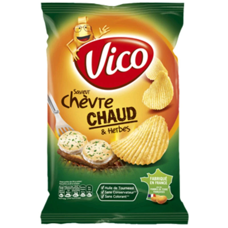 Chips Chèvre Chaud et Herbes, 120g - VICO