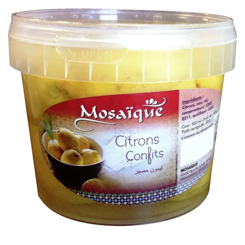 Citrons Confits 500g - MOSAIQUE