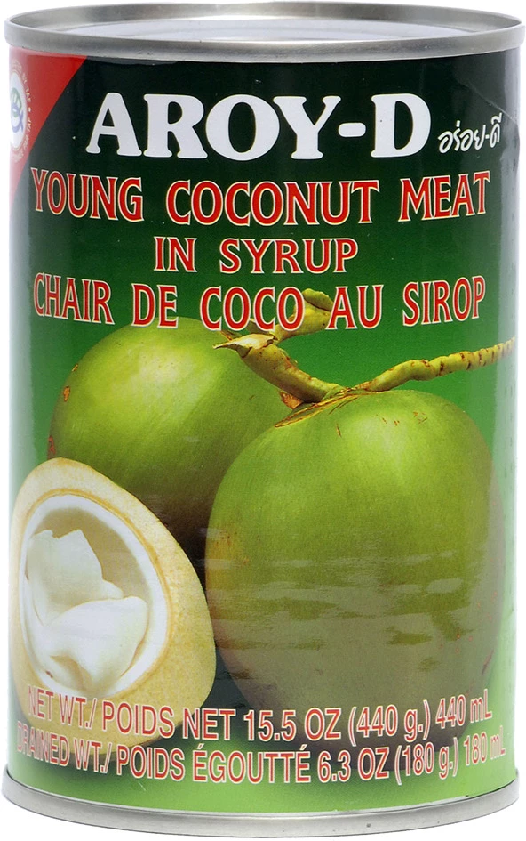 シロップ中の若いココナッツの果肉 24 X 425 Gr - Aroy-d
