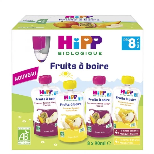 Baby fruit bottle 8x90ml - HIPP