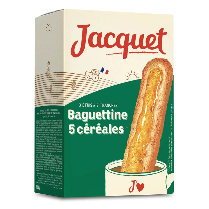 Baguettine 5 Cer.jacquet 300g