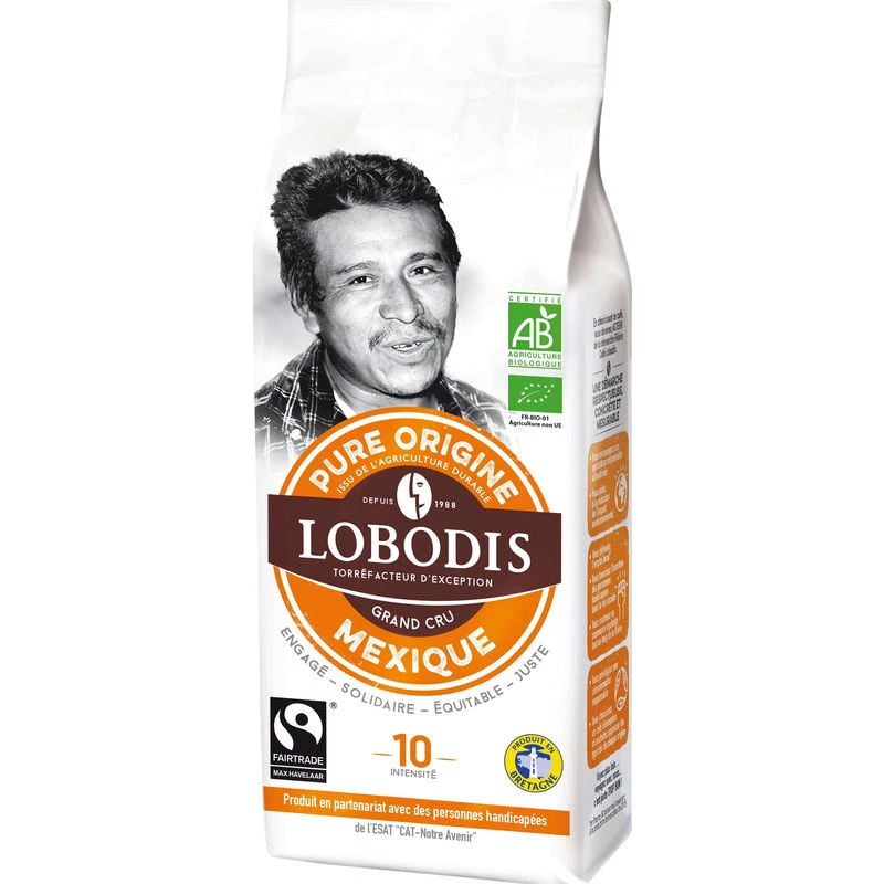 Organic Mexican grand cru coffee 250g - LOBODIS