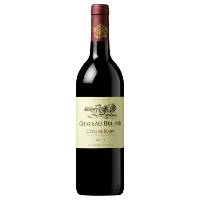 Vin de Bordeaux Rouge Côtes de Bourg, 12°, 75 cl - CHÂTEAU BEL AIR