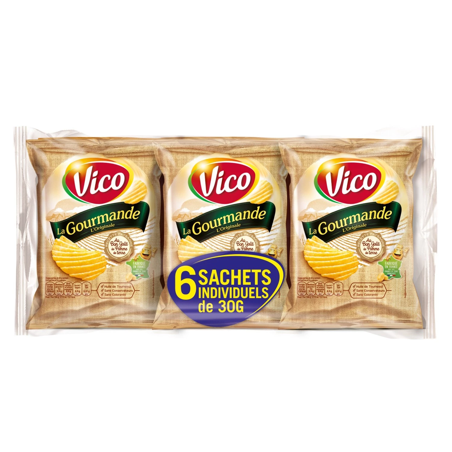 Chips La Gourmande 6x30g - VICO