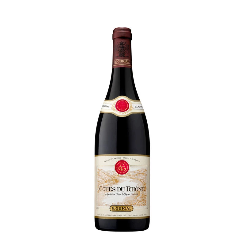 Vin Rouge Côtes du Rhône, 13°, 75cl - E.GUIGAL