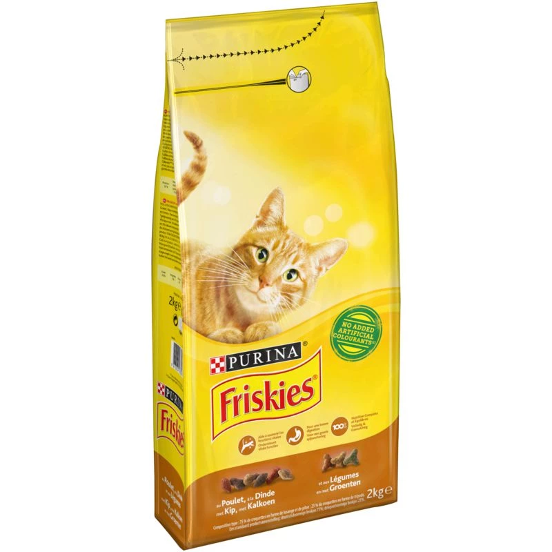 Friskies chicken/turkey/olive cat food 2 kg - PURINA