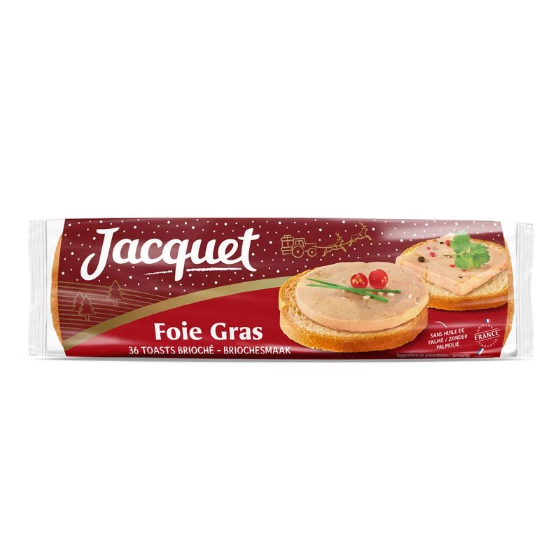 Toast Foie Gras Brio 250g - JACQUET
