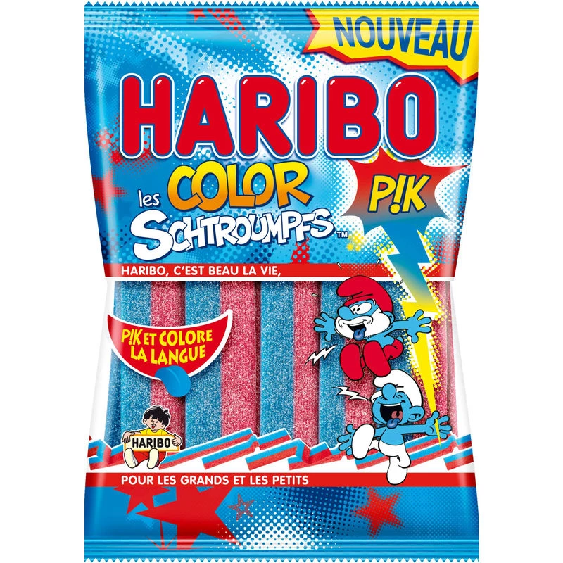 Bonbon color les schtroumpfs pik 180g - HARIBO