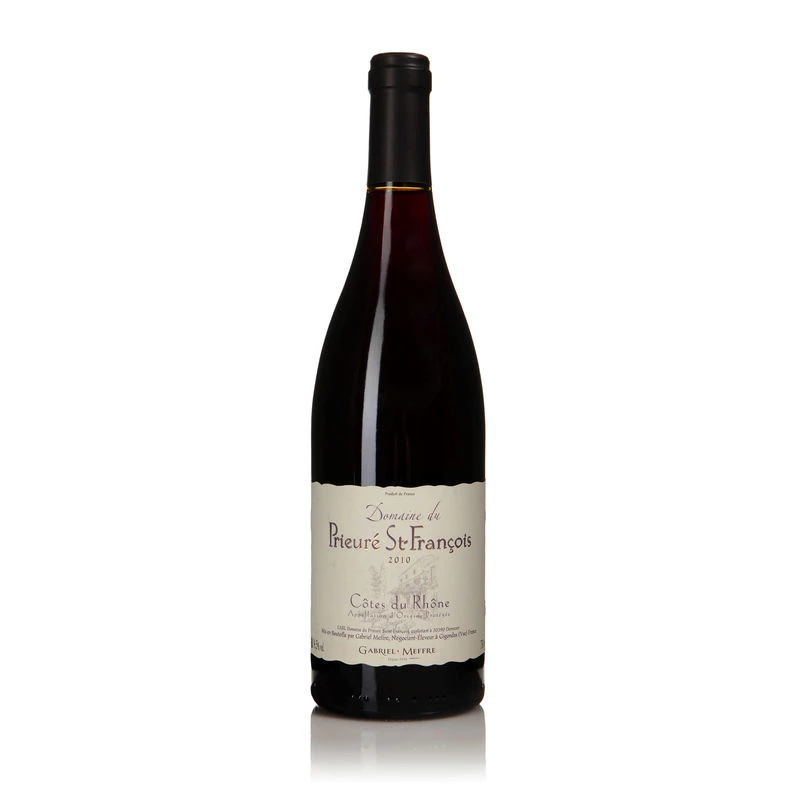 Vin Rouge Côtes du Rhône Villages, 13,5°, 75cl - DOMAINE DU PRIEURE ST-FRANCOIS
