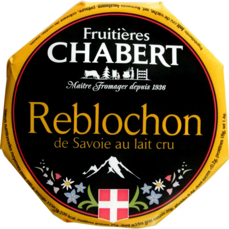 Reblochon de Savoie au Lait Cru 450g - FRUITIERES CHABERT