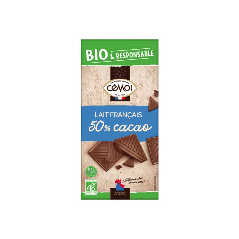50% Organic Milk Chocolate Bar 9