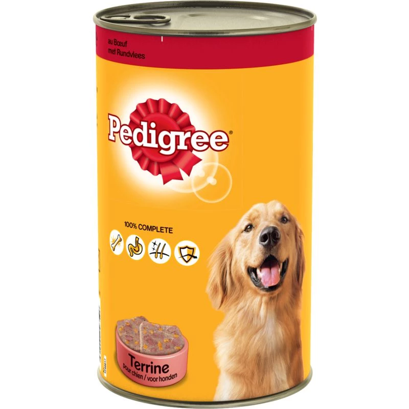 Dog food terrine with beef 1250g - PEDIGREE