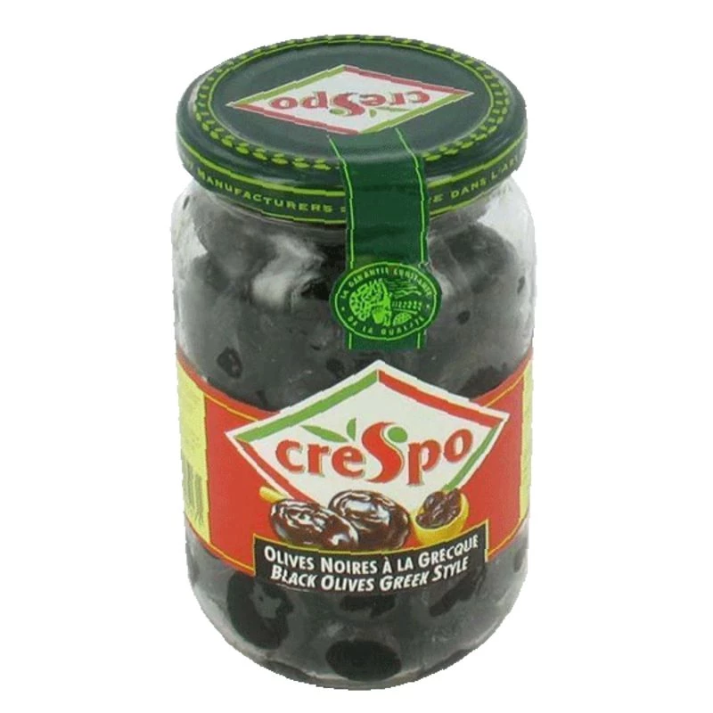 Greek style black olives 250g - CRESPO