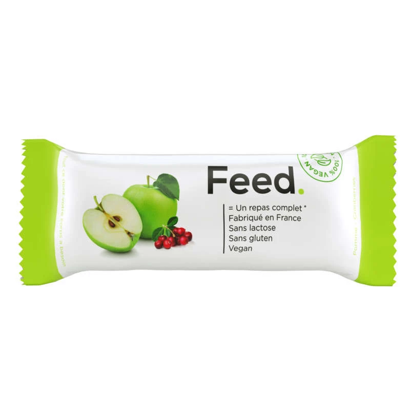Apple cranberries bar 100g - FEED