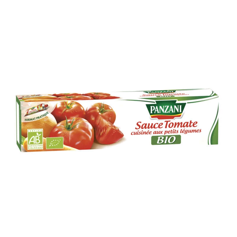 Sauce Tomate Cuisinée aux Petits Légumes Bio, 180g - PANZANI