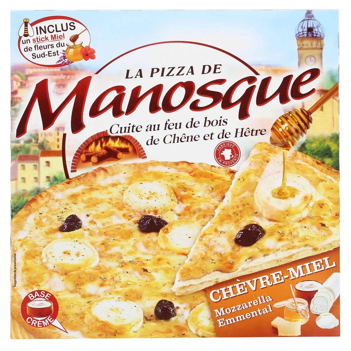 Pizza chèvre & miel 380g - MANOSQUE
