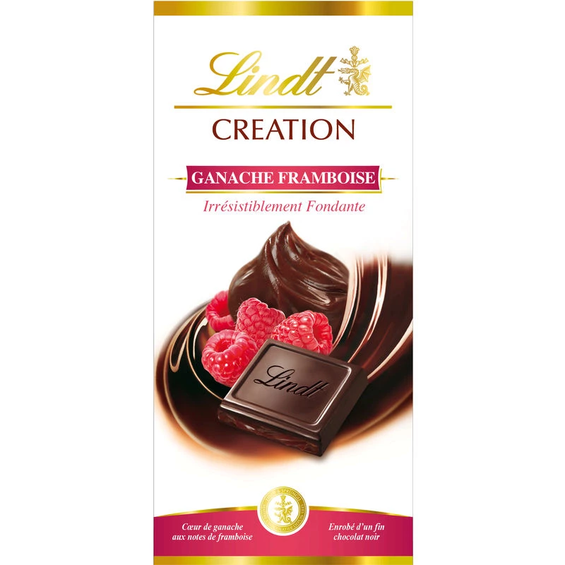 Raspberry ganache dark chocolate bar 150g - LINDT