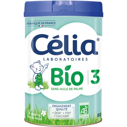 Organic 3rd age milk powder 800g - CÉLIA LABORATOIRES