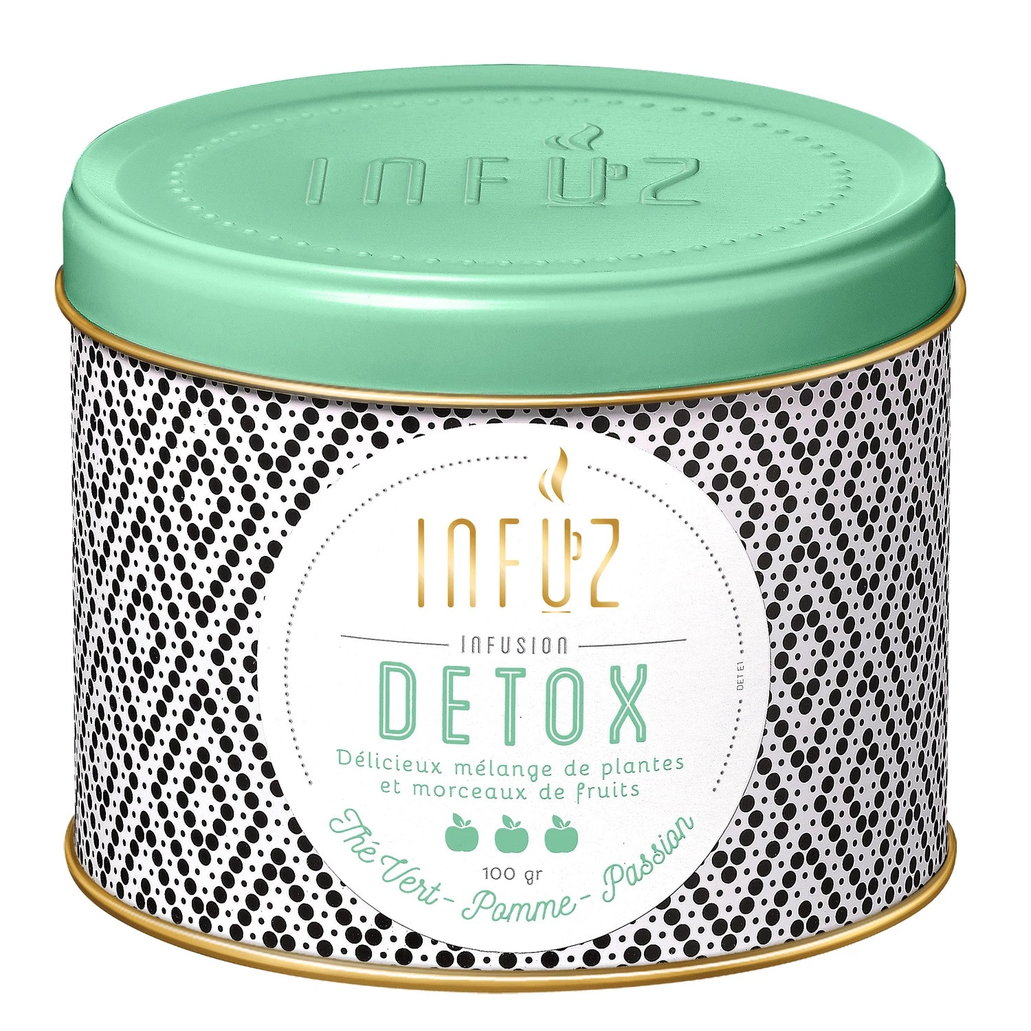 Detox infusion green tea, apple, passion fruit 100g - INFUZ