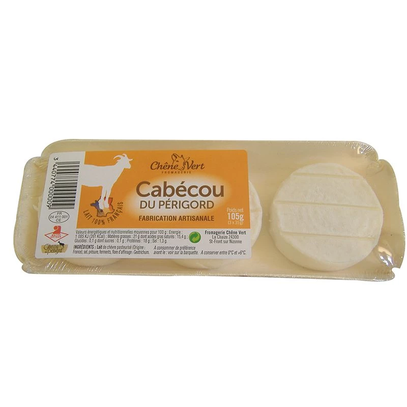 Fromage cabécou de Périgord 3x35g - CHÊNE VERT