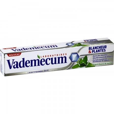Whitening toothpaste & plants 75ml - VADEMECUM
