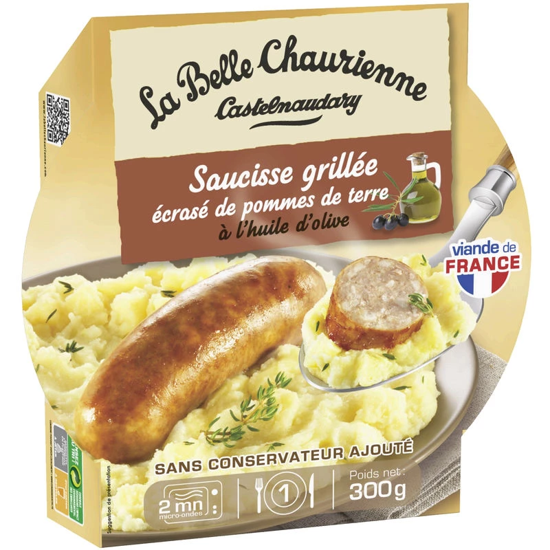 Колбаса и картофельное пюре 300г - LA BELLE CHAURIENNE
