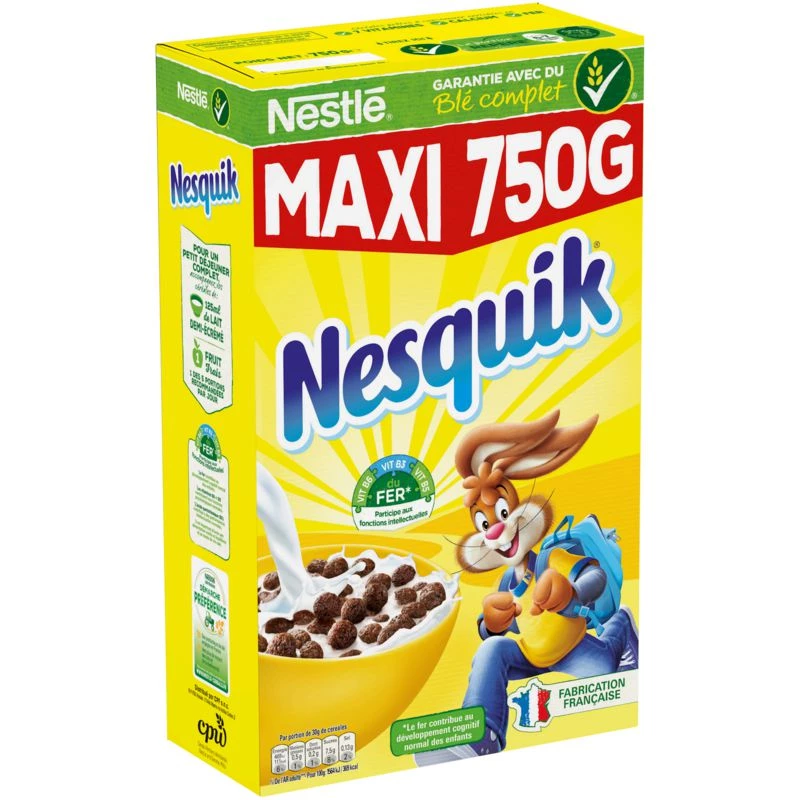 Céréales boules de chocolat maxi 750g - NESQUIK
