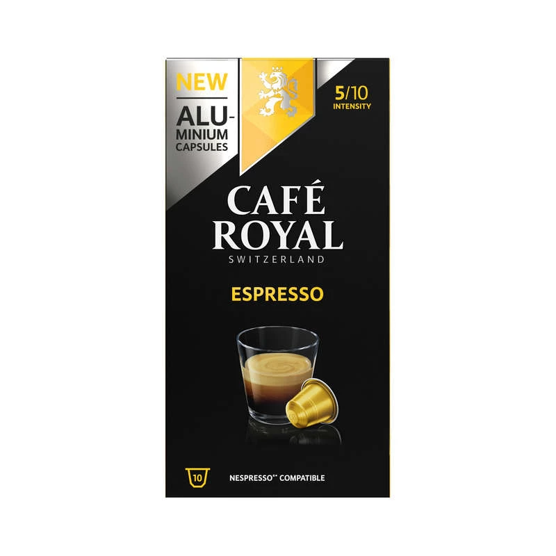 Café capsules Espresso CAFE ROYAL x10 52g