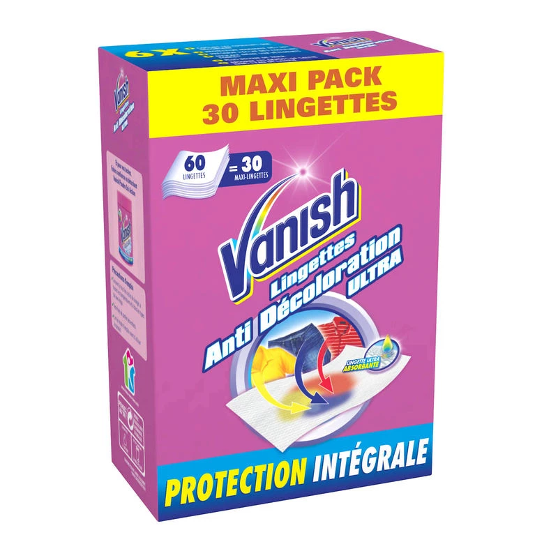 Lingette anti-décolorations ultra x30 - VANISH