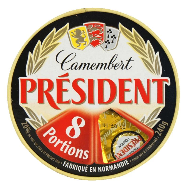 Camemb.president 8p 20% 240g