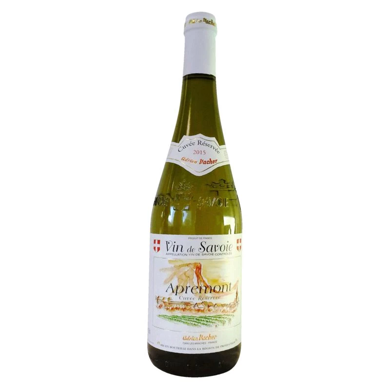 Vin Blanc De Savoie Apremont, 11,5°, 75cl - ADRIEN VACHER