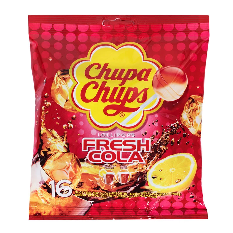 Fresh Cola 192g - 16 Sucettes - CHUPA CHUPS