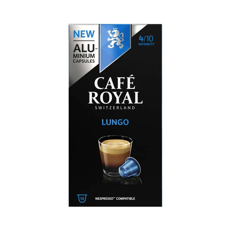 Café capsules Lungo x10 55g - CAFE ROYAL