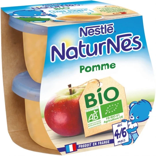 Naturnes Pommes Bio 2x115g
