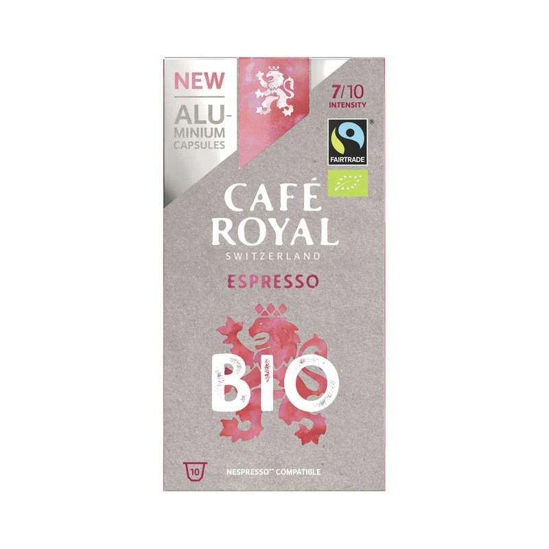 Café Bio capsules Espresso x10 50g - CAFE ROYAL