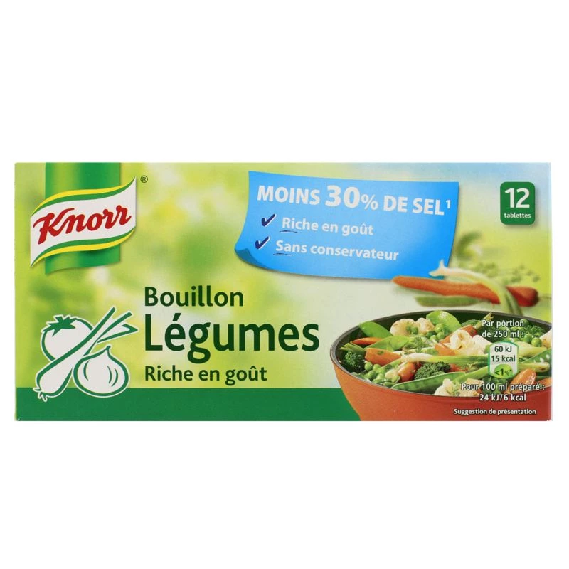 Knorr Bouill Legume Reduit Sel