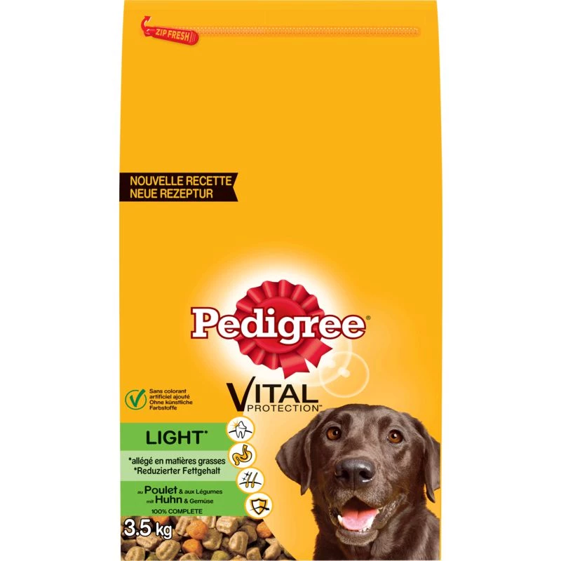 Light kibble for medium and large dogs with poultry 3.5 kg - PEDIGREE