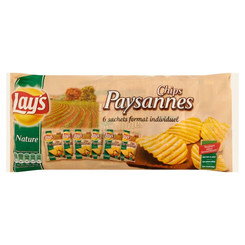 Chips paysannes 6x27.5 - LAY'S