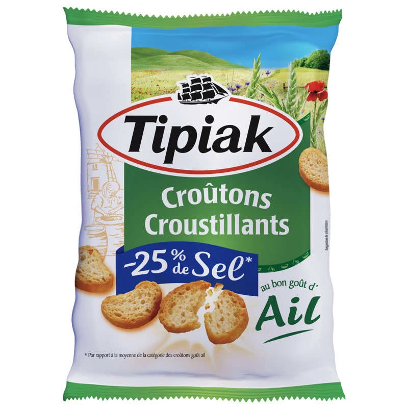 Garlic and Salt Croutons, 0.80g - TIPIAK