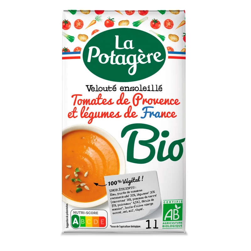 Velouté de Tomates de Provence et Légumes Bio 1l - LA POTAGERE