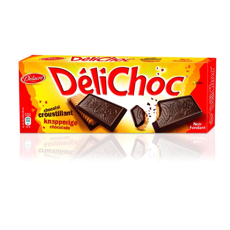 Délichoc dark chocolate biscuits 150g - DELACRE